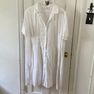 J Jill Love Linen White Dress